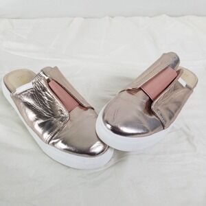 Rohb‎ Shoes Womens 7.5 Champaign Rose Gold Slip On Flats Closed Round Toe